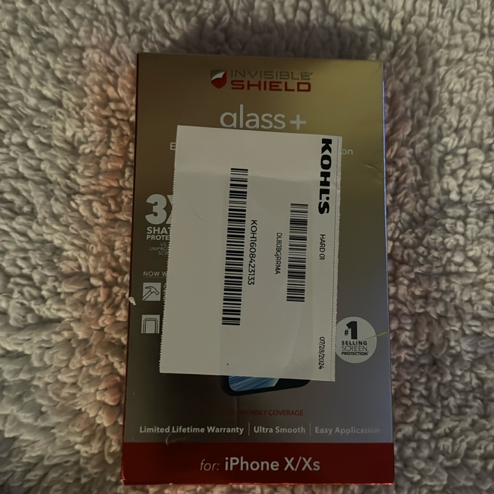 Brand new Invisible Shield glass+ iPhone X/xs
